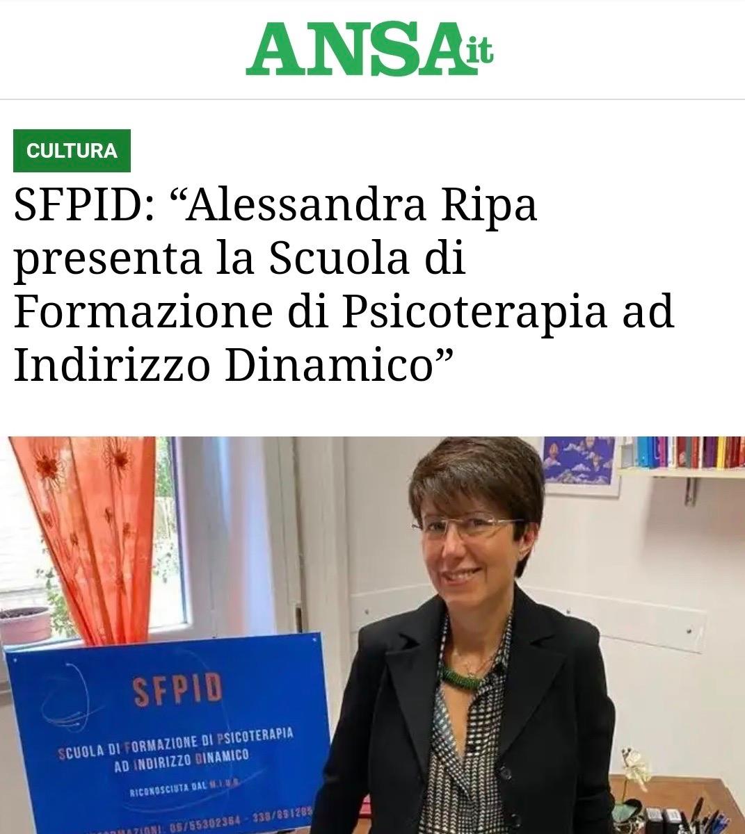 Interviste Ansa.it Corriere dell'Economia Sfpid